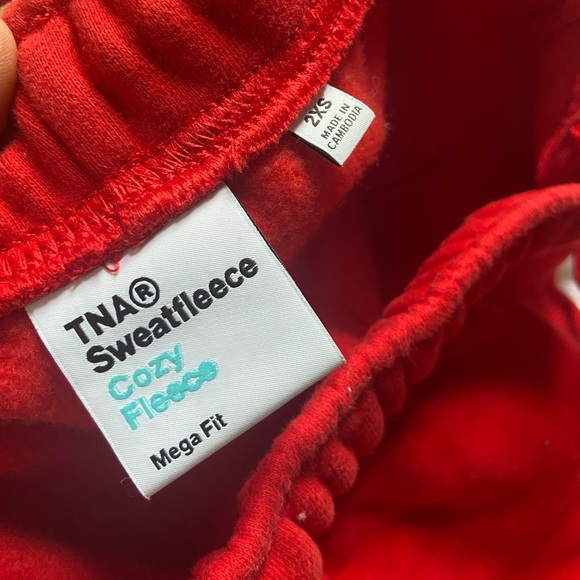 Aritzia Red Track Pants - Picture 3 of 3